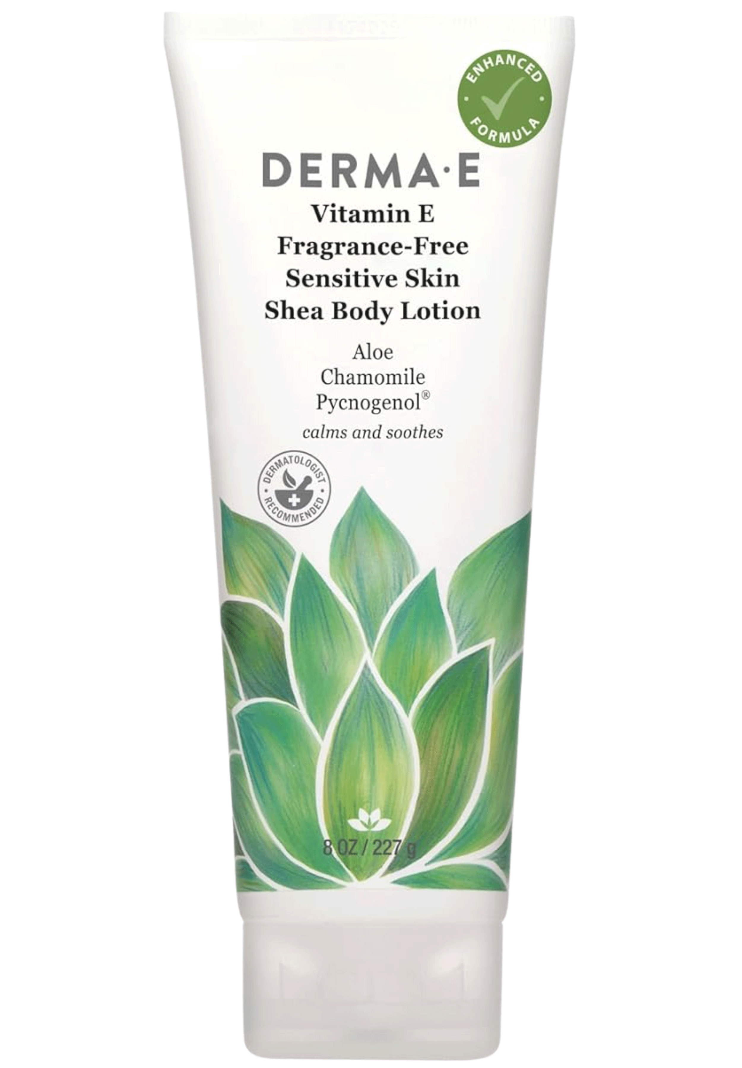DermaE Natural Bodycare Vitamin E Fragrance-Free Sensitive Skin Shea Body Lotion