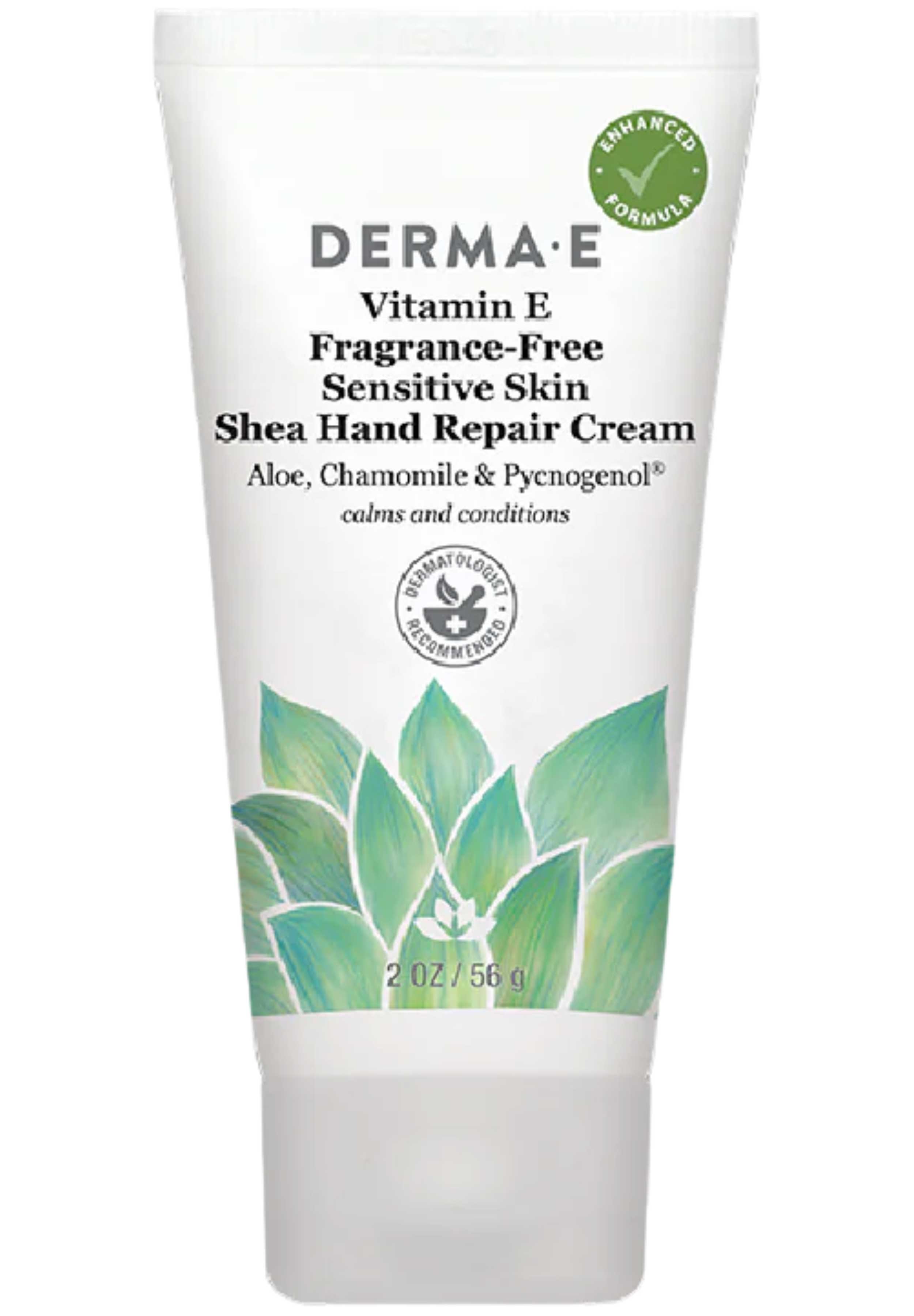 DermaE Natural Bodycare Vitamin E Fragrance-Free Sensitive Skin Shea Hand Repair Cream