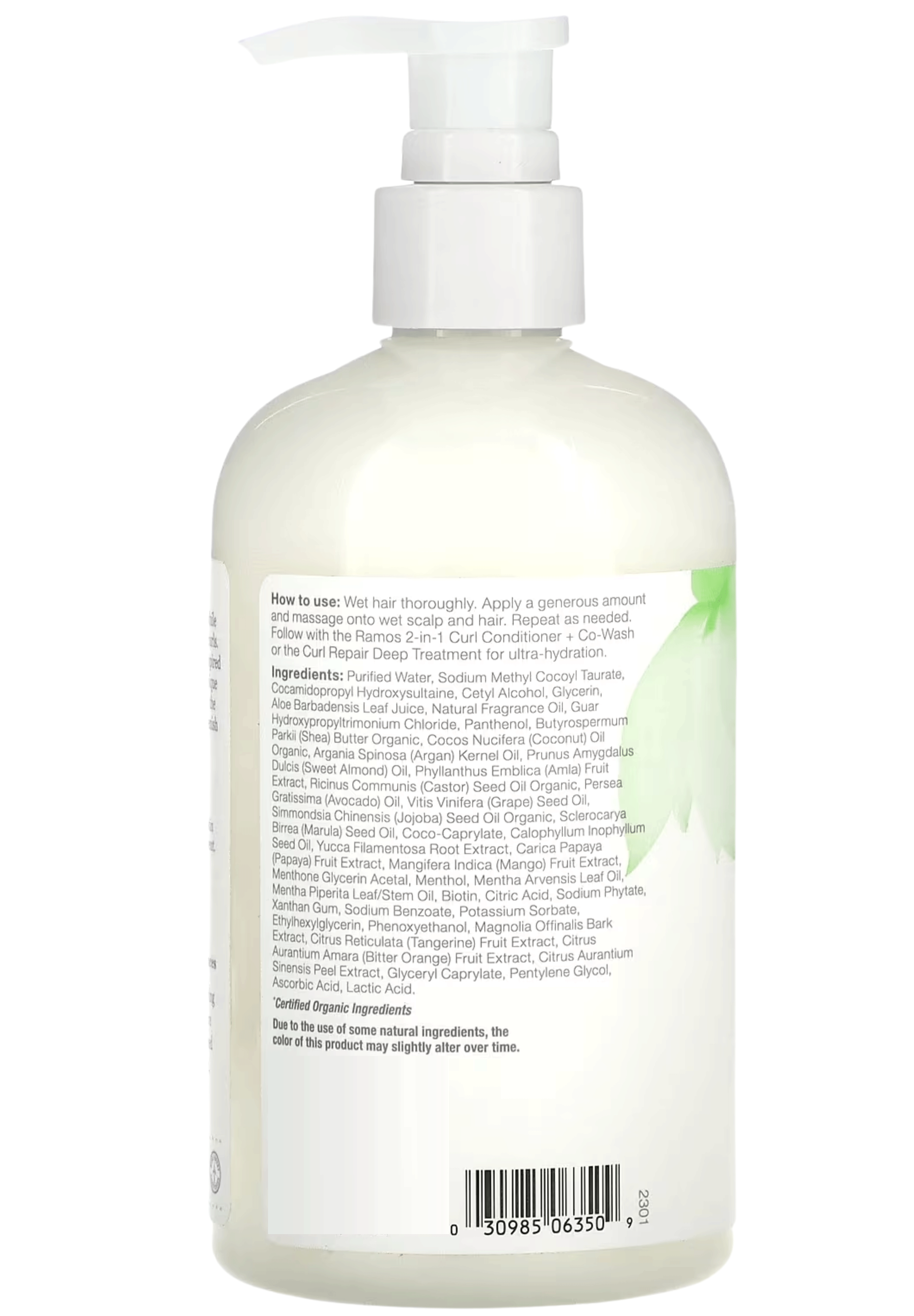 DermaE Natural Bodycare Wash Day Curl Shampoo Ingredients
