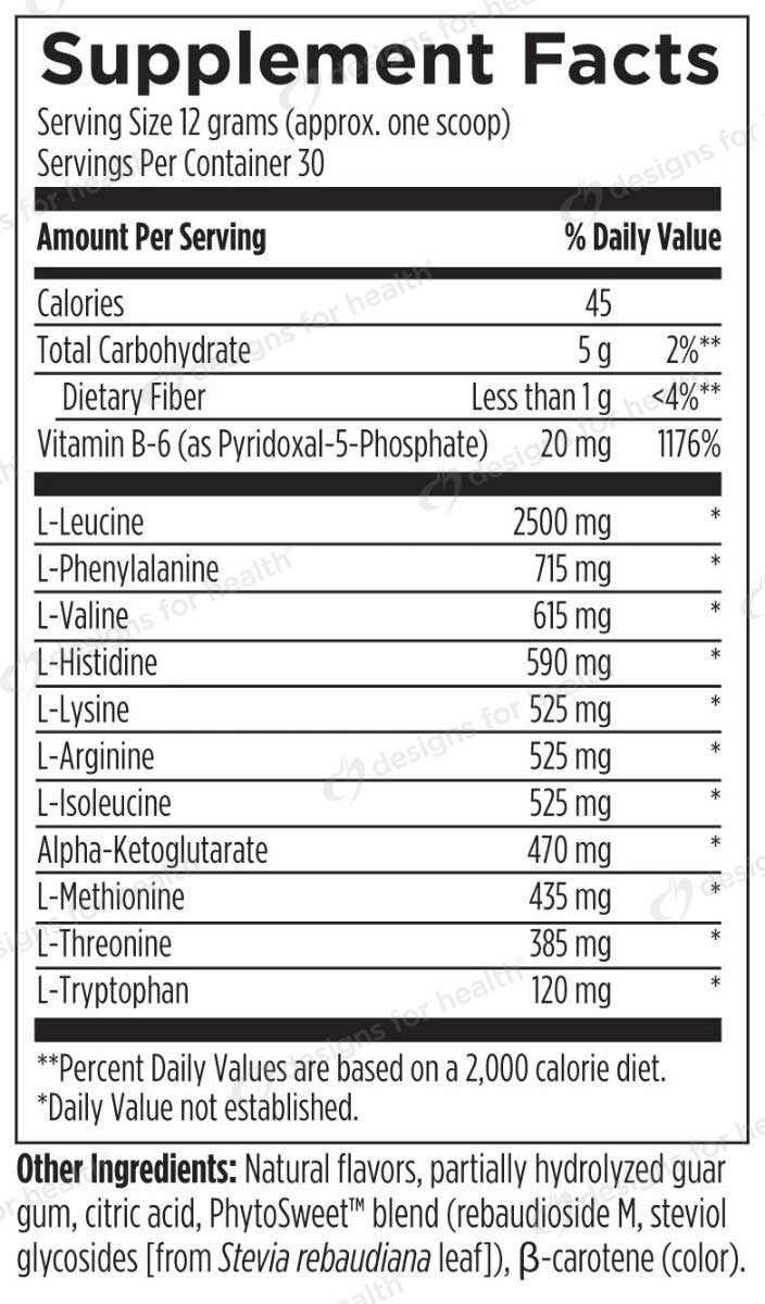Designs For Sport Amino Complex Ingredients