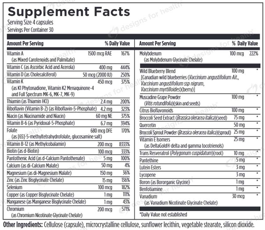 Designs For Sport Multi + Phyto Ingredients