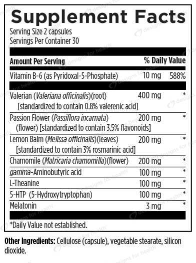 Designs For Sport Sleep Complex Ingredients