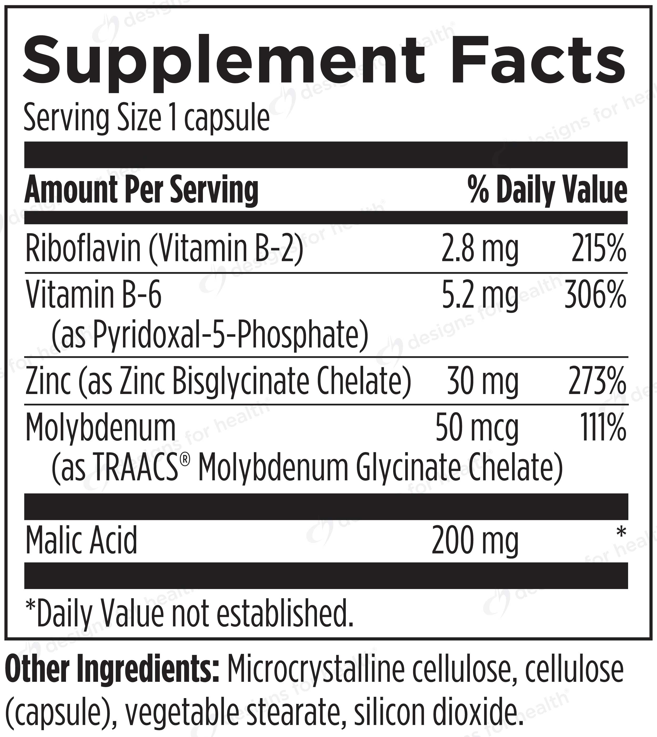 Designs For Sport Zinc+ Ingredients