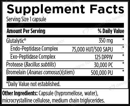 Designs for Health AllerGzyme Ingredients