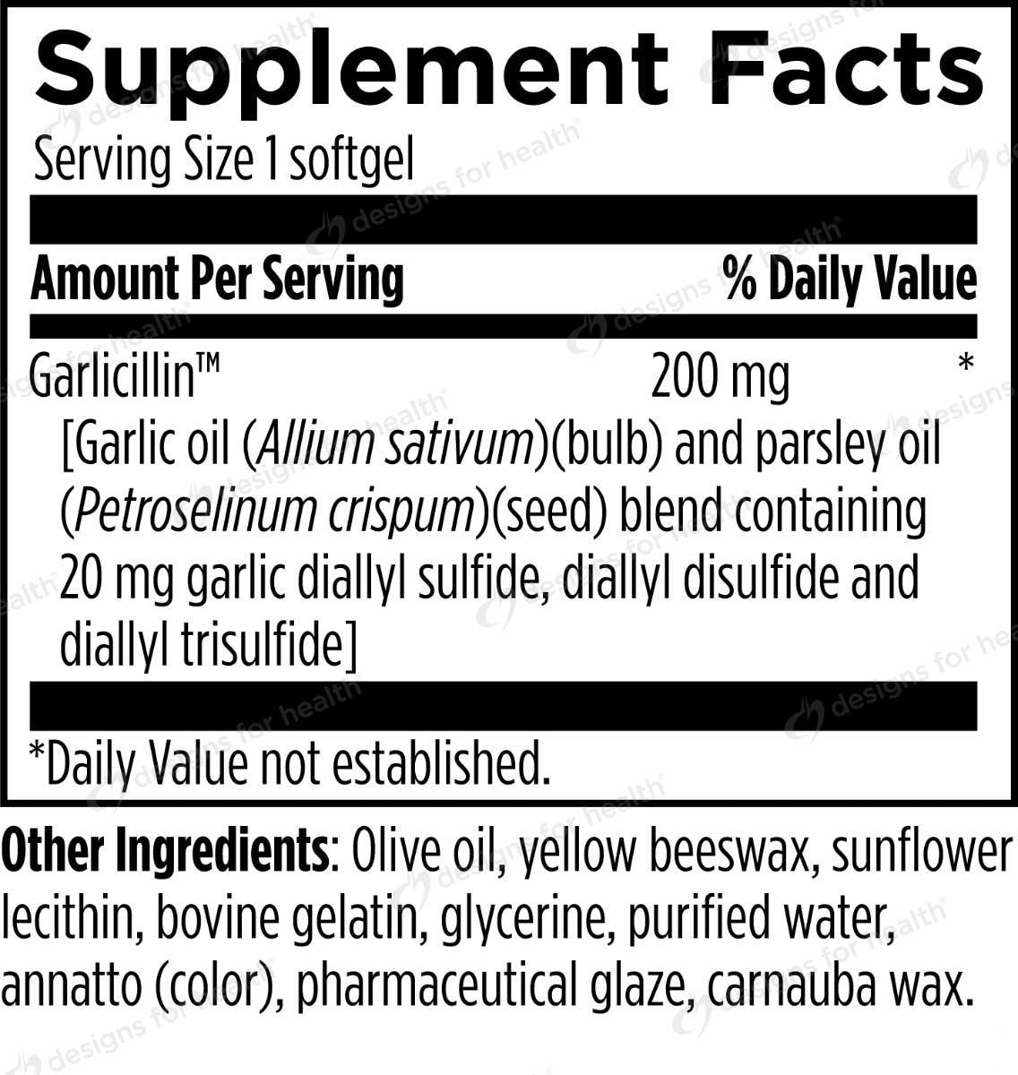 Designs for Health Allicillin Ingredients