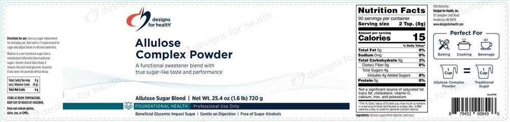 Designs for Health Allulose Complex Powder