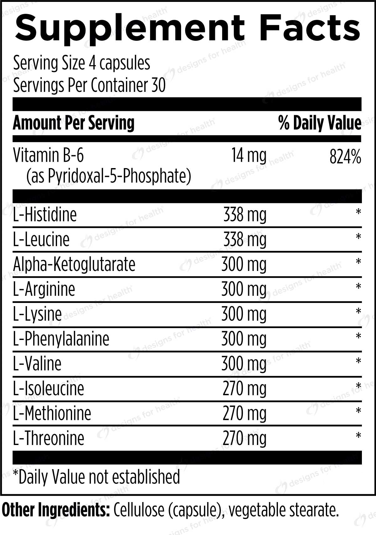 Designs for Health Amino Acid Synergy Ingredients