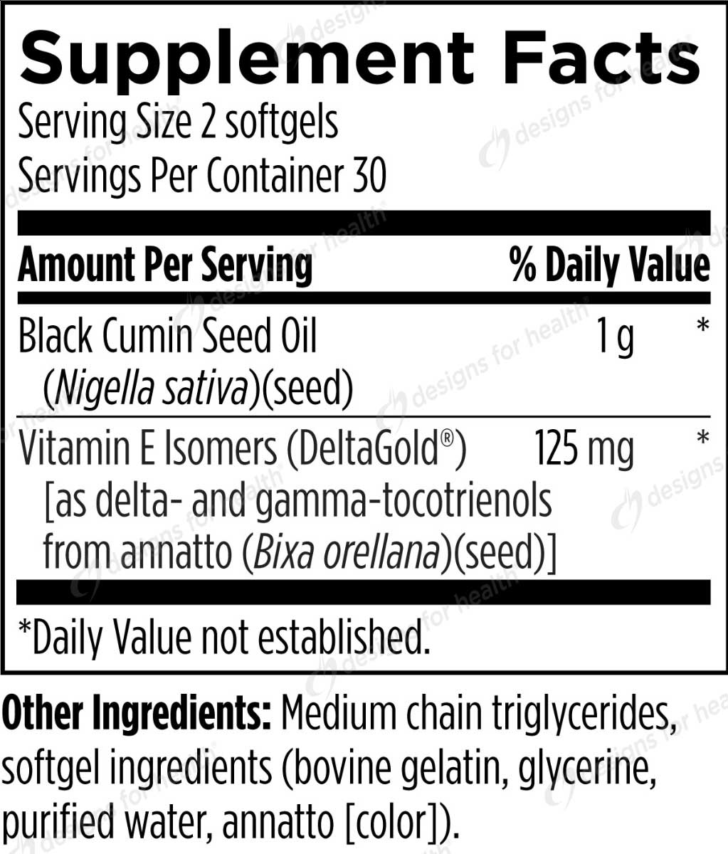 Designs for Health Annatto-E Synergy (Formerly Annatto Tocotrienols) Ingredients