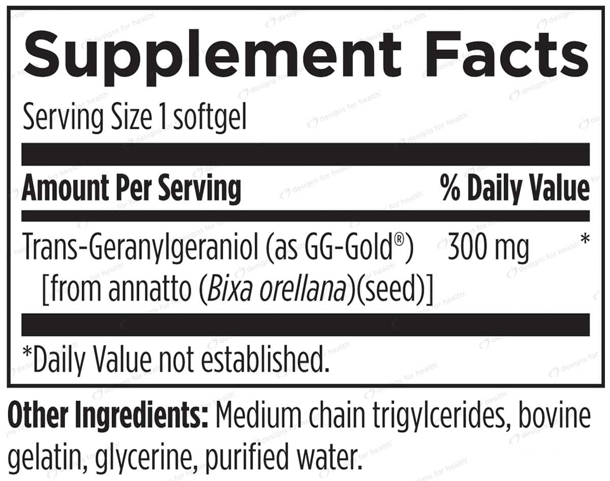 Designs for Health Annatto-GG 300 Ingredients