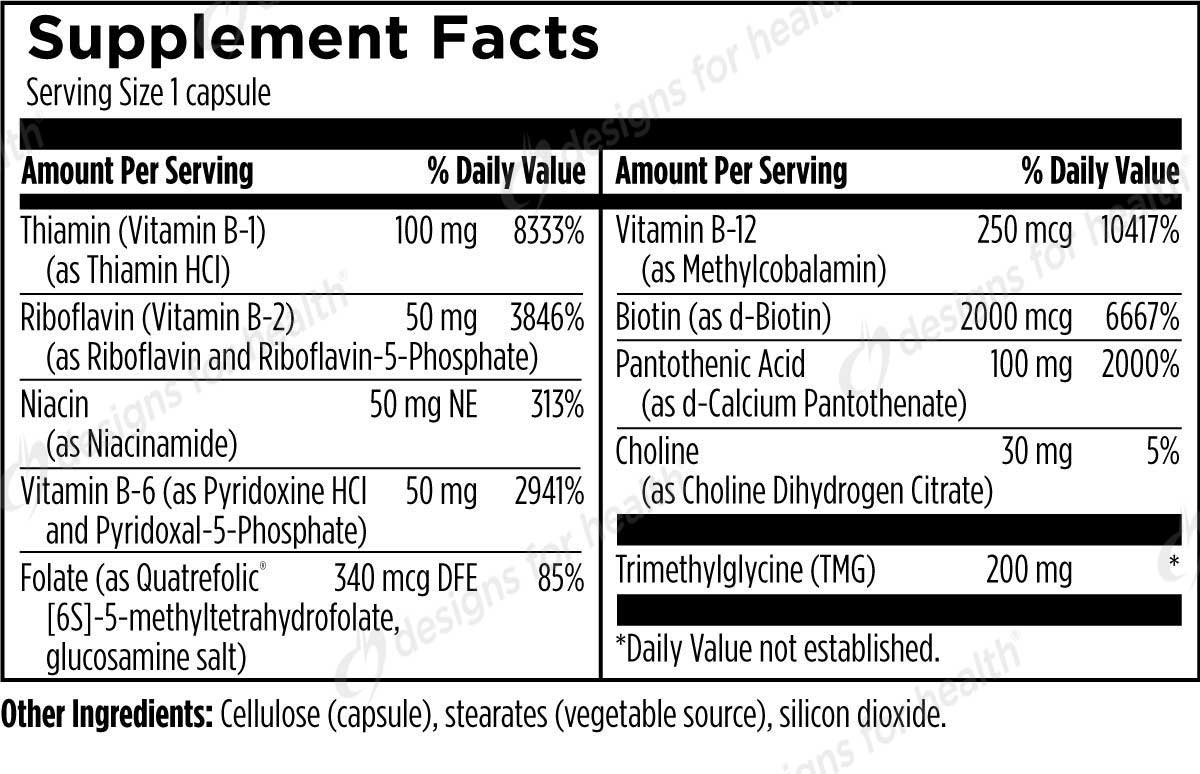 Designs for Health B-Supreme Ingredients
