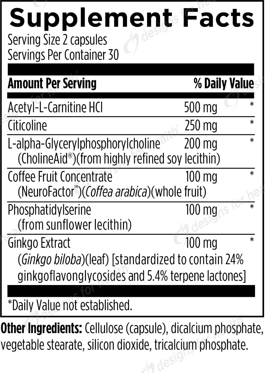 Designs for Health Brain Vitale Ingredients