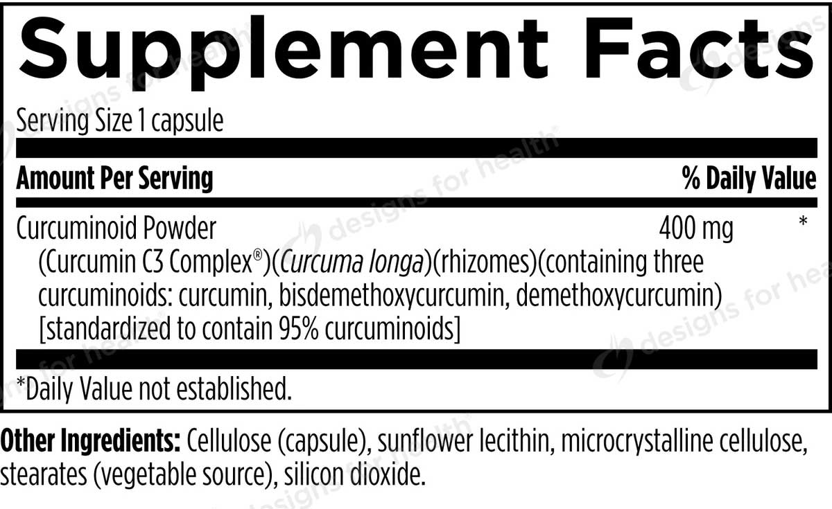 Designs for Health C3 Curcumin Complex Ingredients