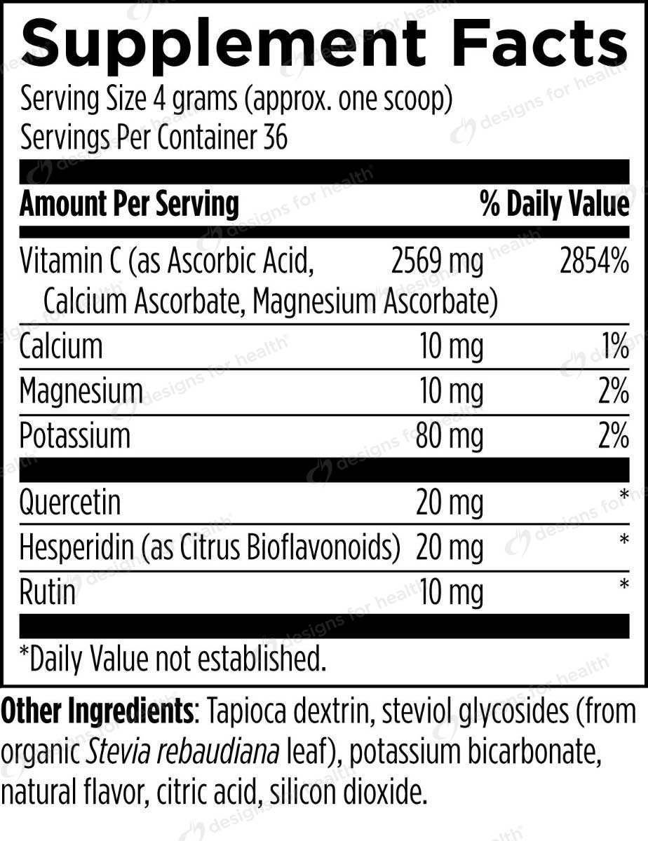 Designs for Health C+BioFizz Ingredients