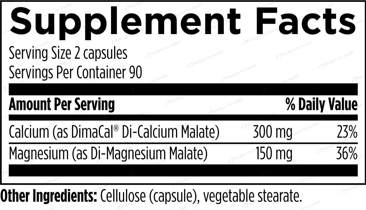 Designs for Health Cal/Mag 2:1 Ingredients
