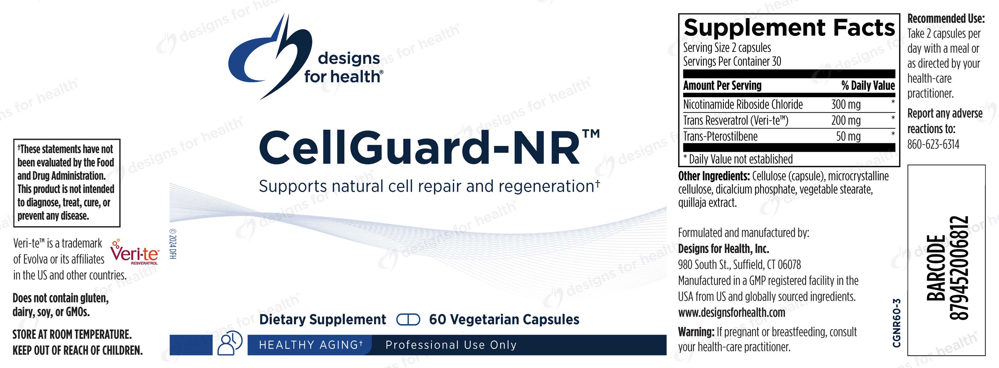 Designs for Health CellGuard‐NR Label