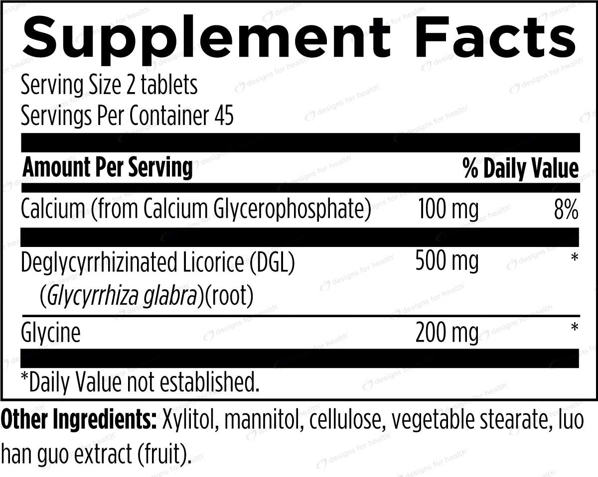Designs for Health DGL Synergy Ingredients