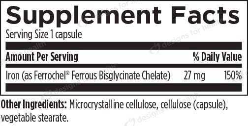 Designs for Health Ferrochel Ingredients