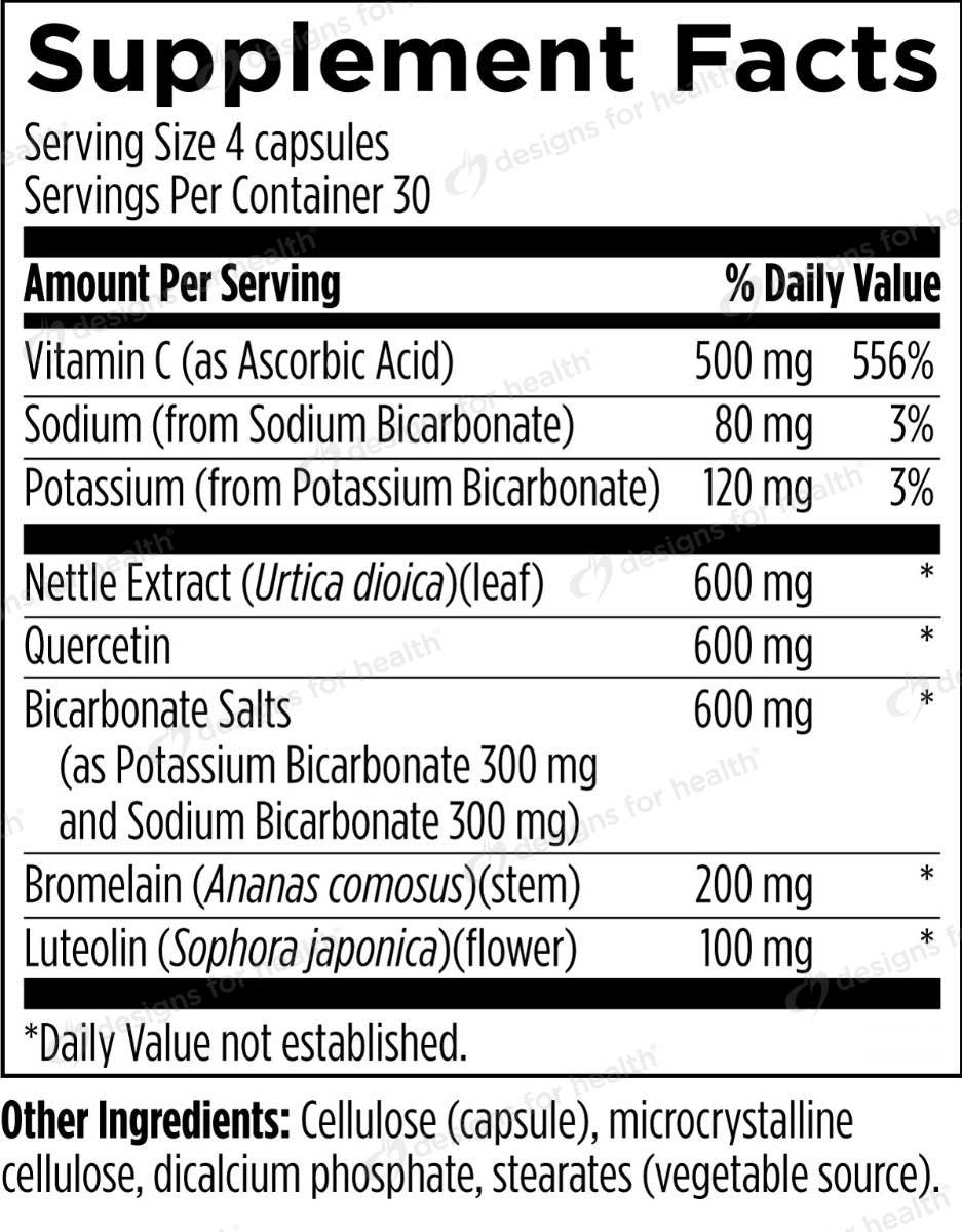 Designs for Health HistaEze Ingredients