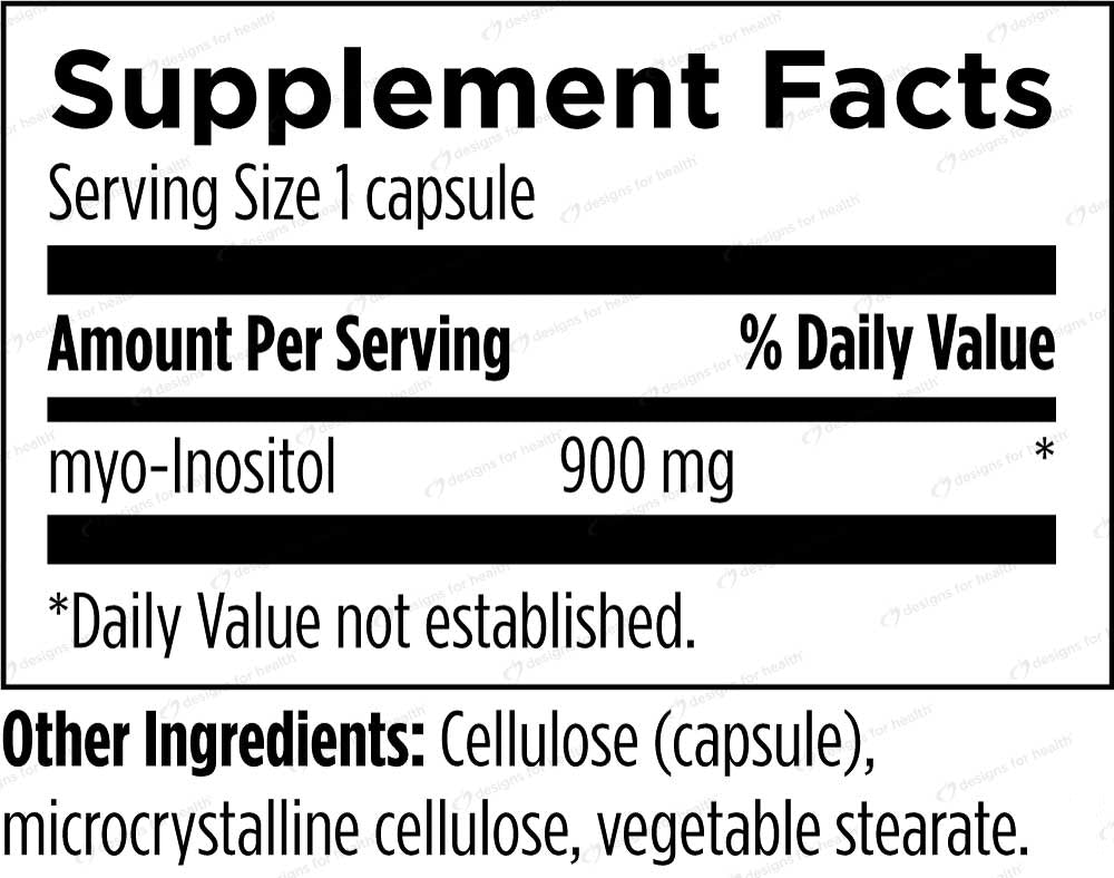 Designs for Health Inositol 900 mg Ingredients