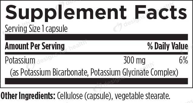 Designs for Health K+2 Potassium Ingredients
