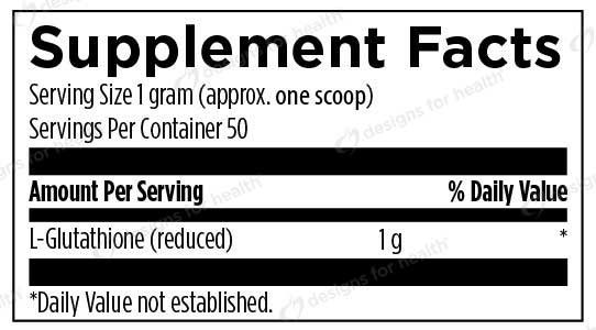 Designs for Health L-Glutathione Power Ingredients