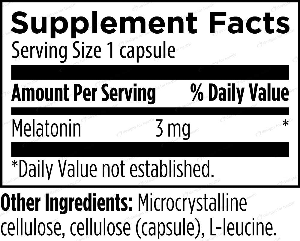 Designs for Health Melatonin Ingredients