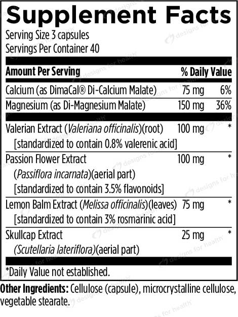 Designs for Health MyoSedate Ingredients