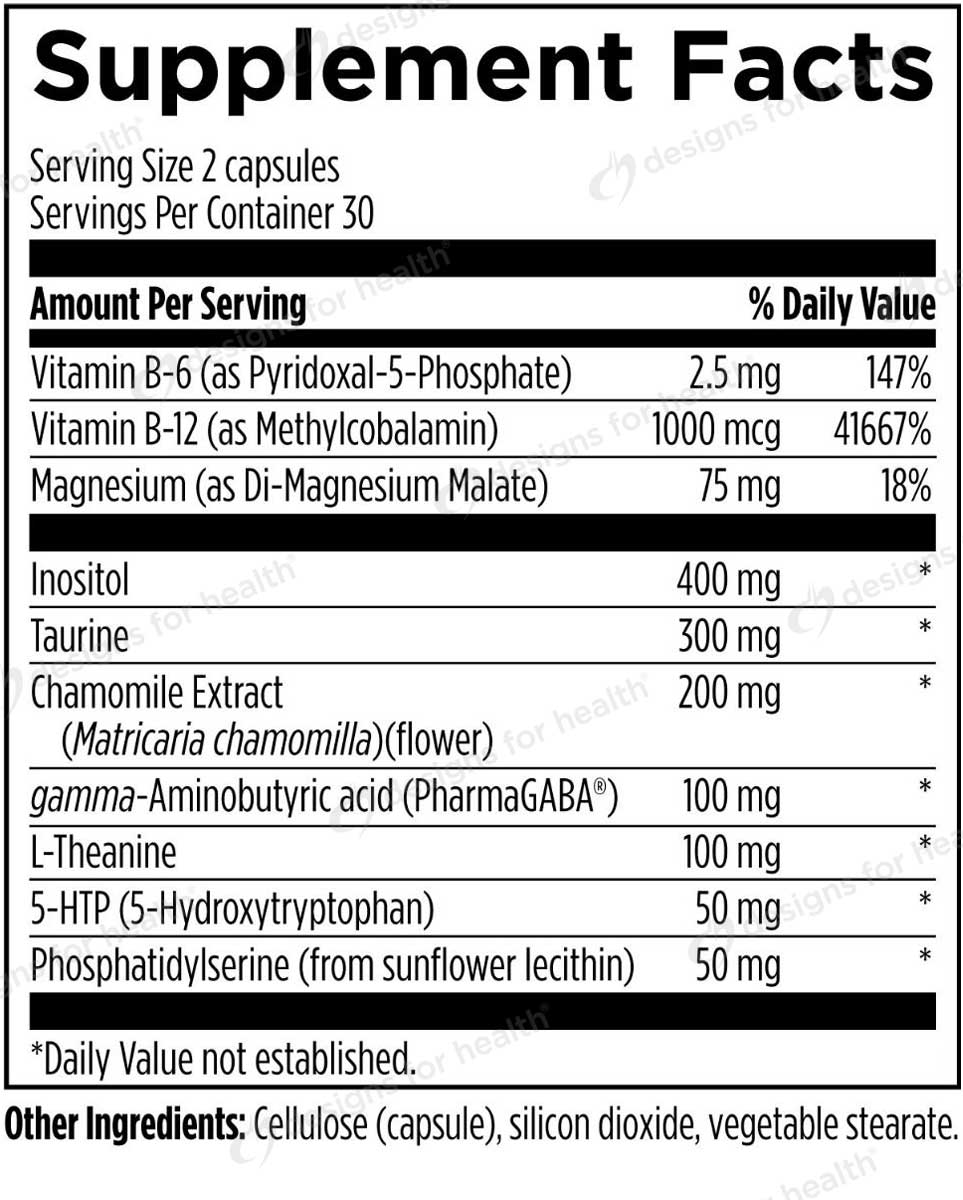 Designs for Health NeuroCalm Ingredients