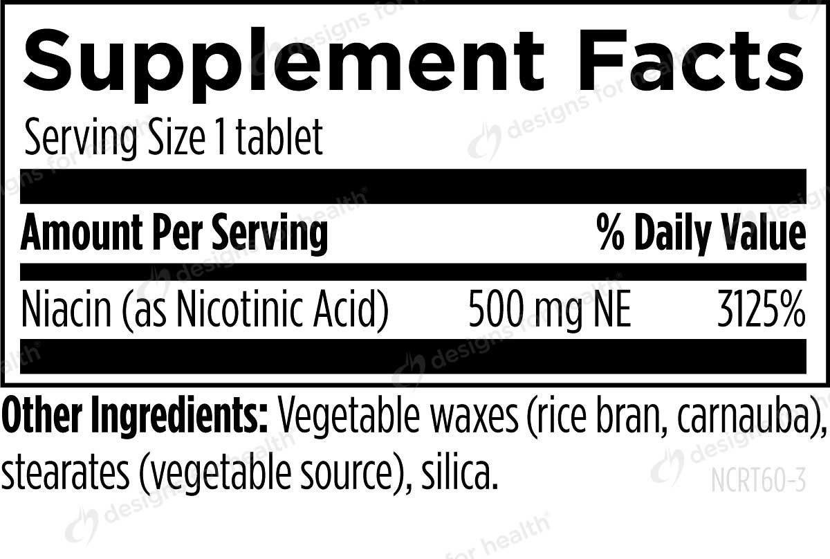 Designs for Health Niacin CRT 500 mg NE Ingredients
