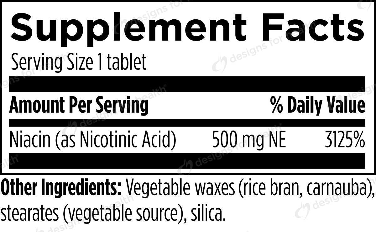 Designs for Health Niacin CRT 500 mg NE Ingredients