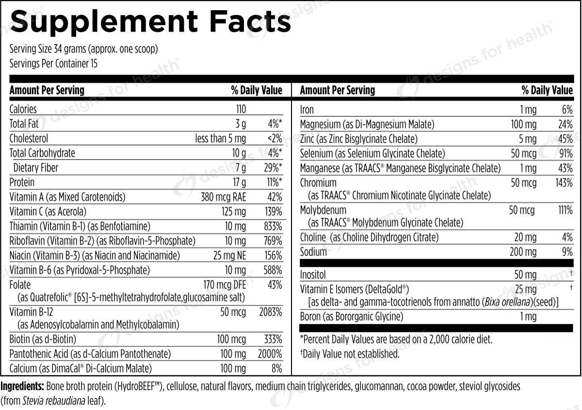 Designs for Health PaleoMeal Ingredients