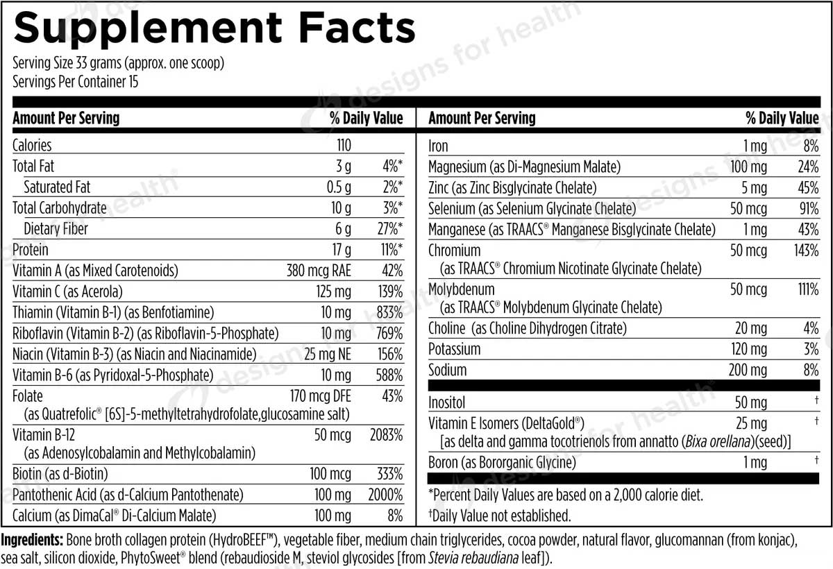 Designs for Health PaleoMeal Ingredients