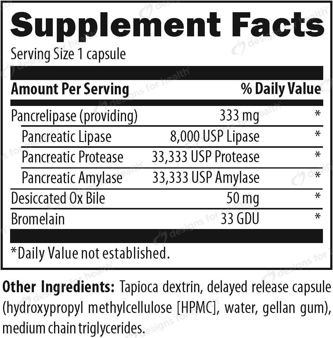 Designs for Health PaleoZyme Ingredients