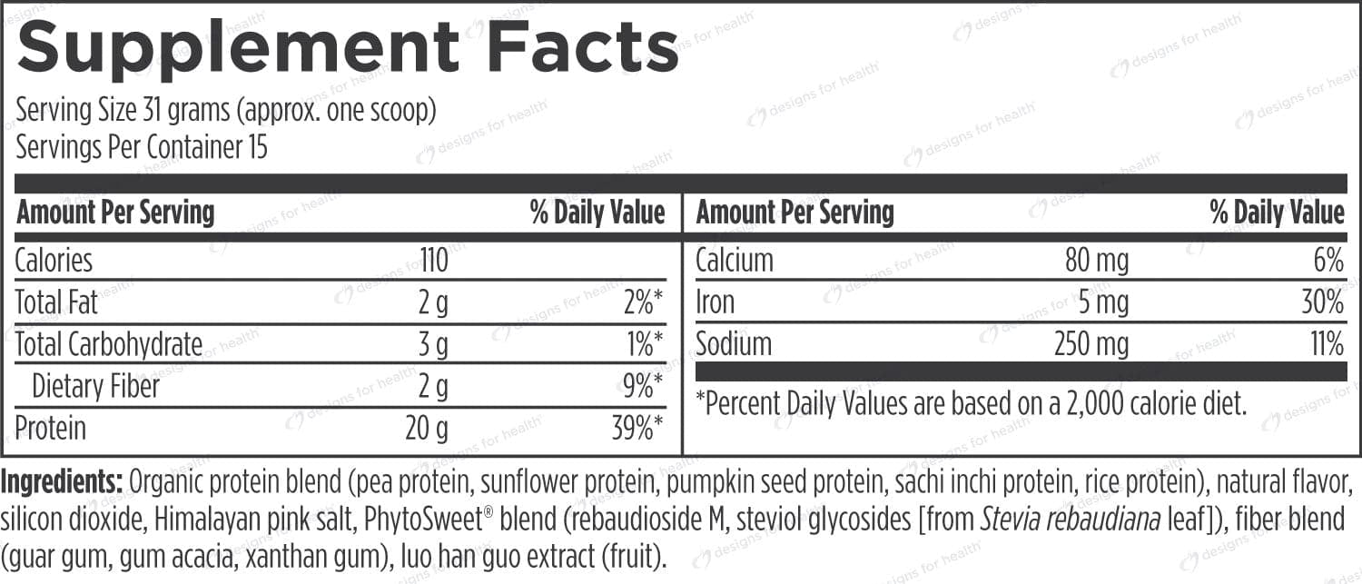 Designs for Health Phytotein Ingredients