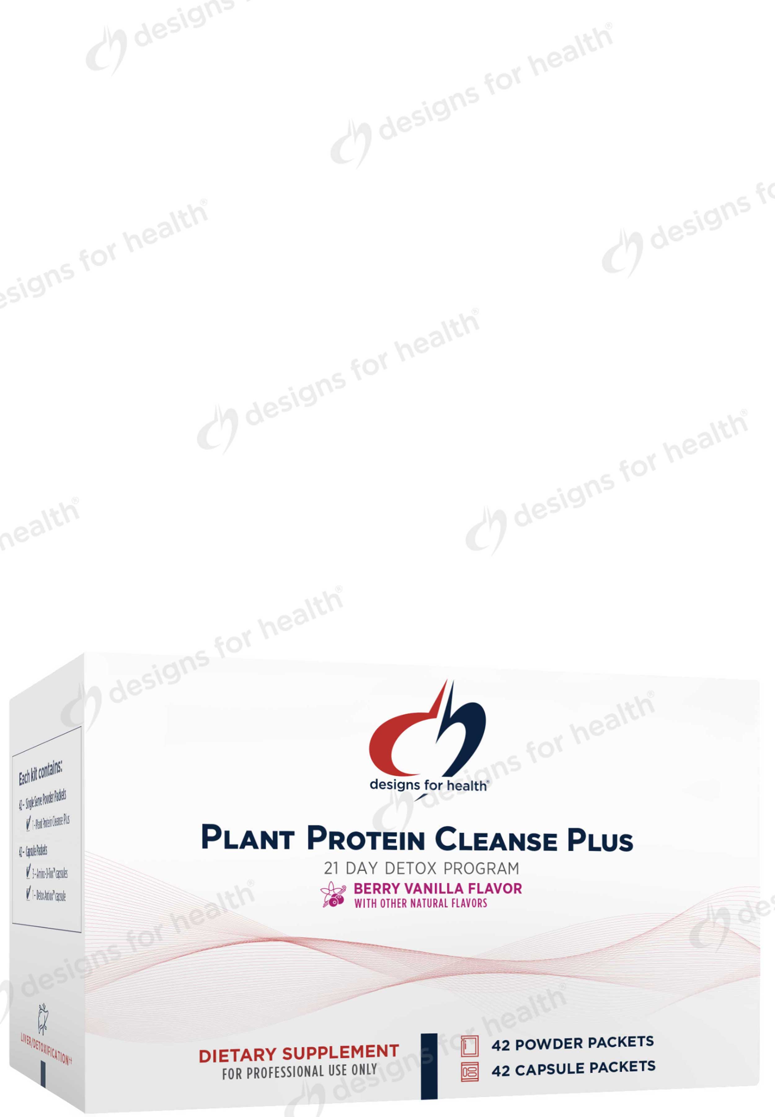 Designs for Health Plant Protein Cleanse Plus Detox Program (Formerly VegeCleanse Plus 21 Day Detox Program) - Vanilla Berry