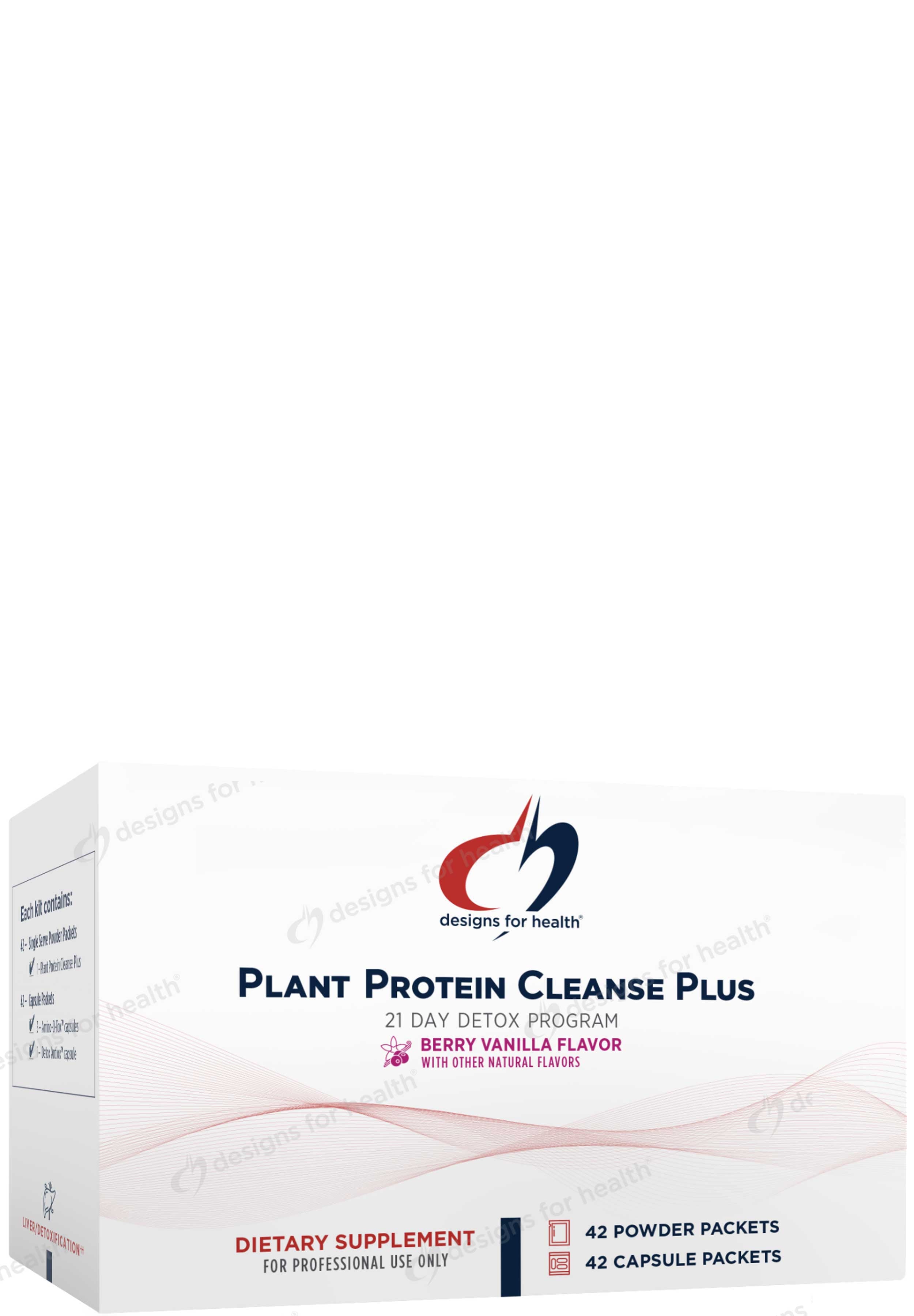 Designs for Health Plant Protein Cleanse Plus Detox Program (Formerly VegeCleanse Plus 21 Day Detox Program) - Vanilla Berry