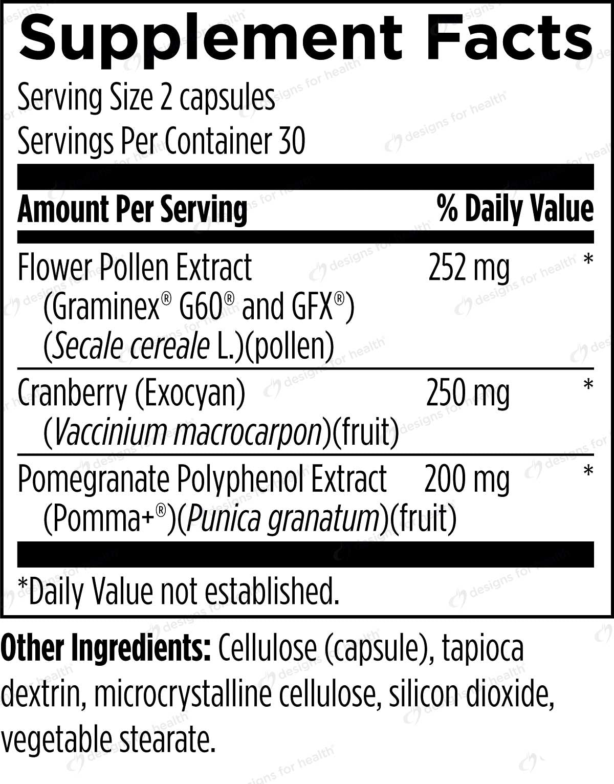 Designs for Health Prostect Ingredients