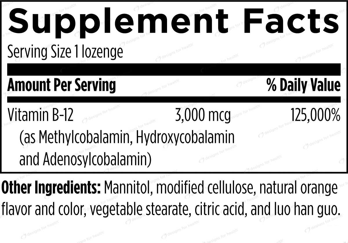 Designs for Health Tricobalamin Ingredients