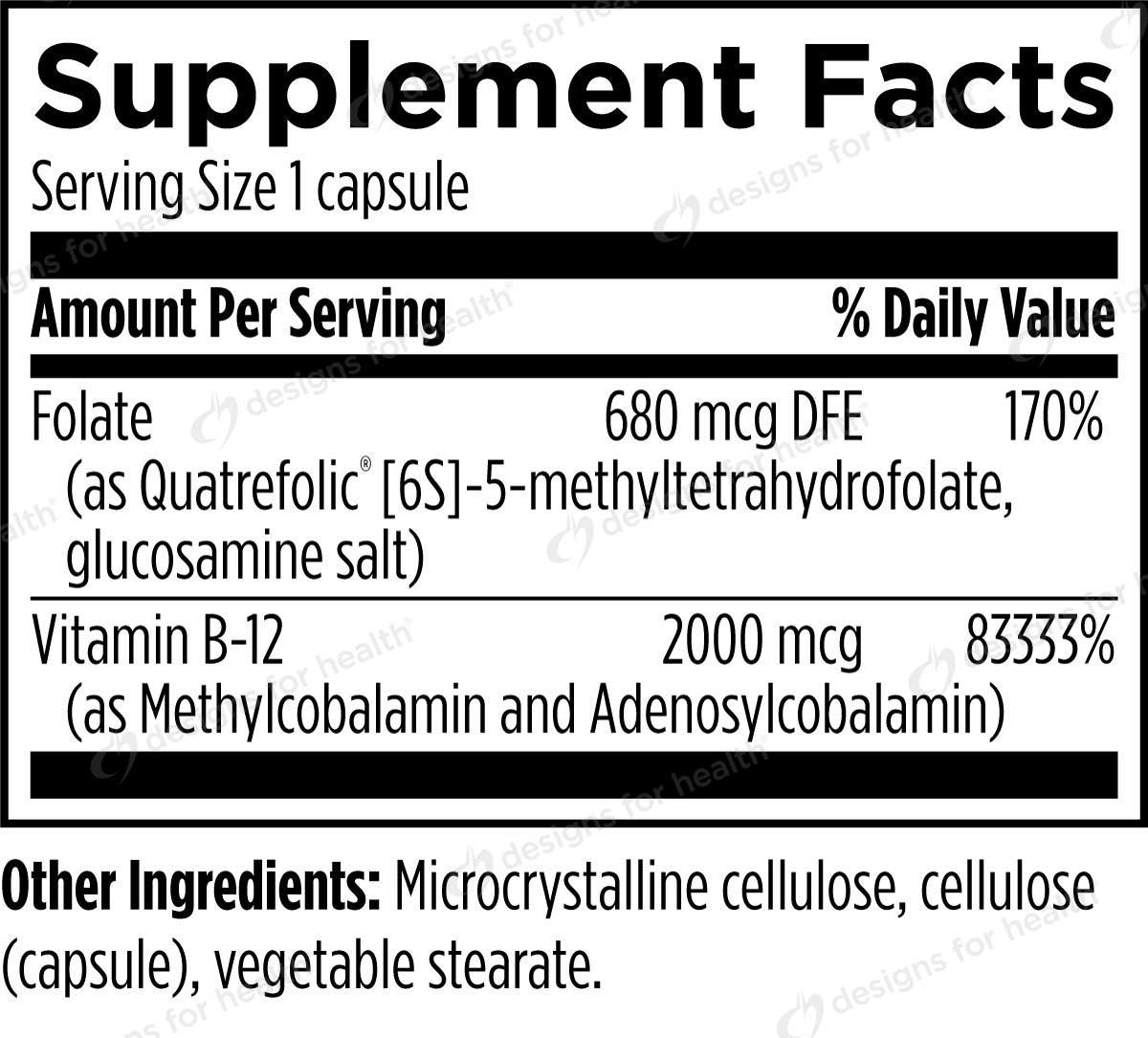 Designs for Health Ultra B12-Folate Ingredients
