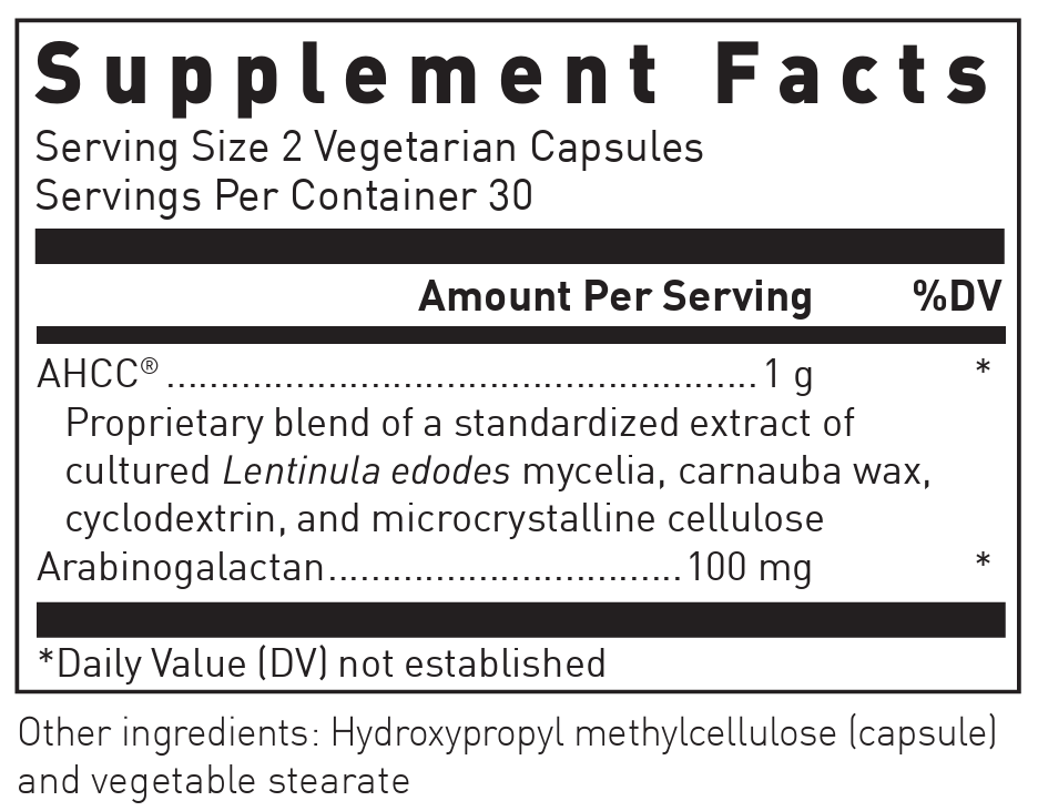 Douglas Laboratories A.H.C.C. Plus Ingredients