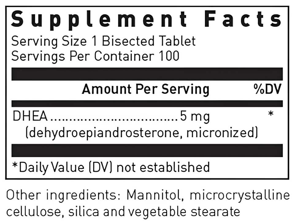Douglas Laboratories DHEA 5mg Ingredients