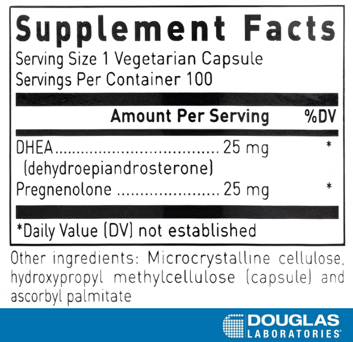 Douglas Laboratories DHEA Plus Ingredients
