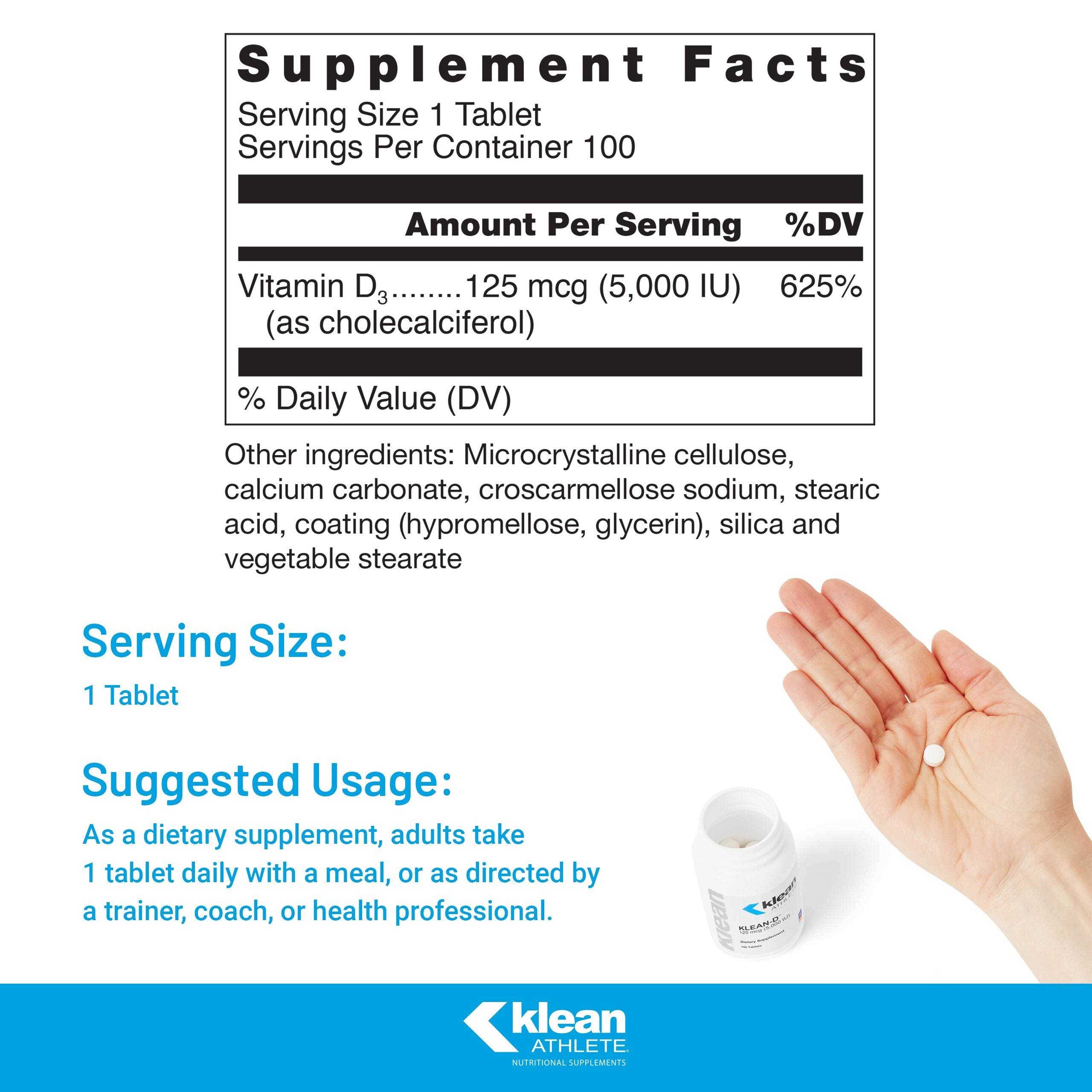 Douglas Laboratories Klean-D 5000 IU Ingredients