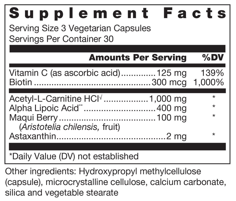Douglas Laboratories Klean Antioxidant Ingredients