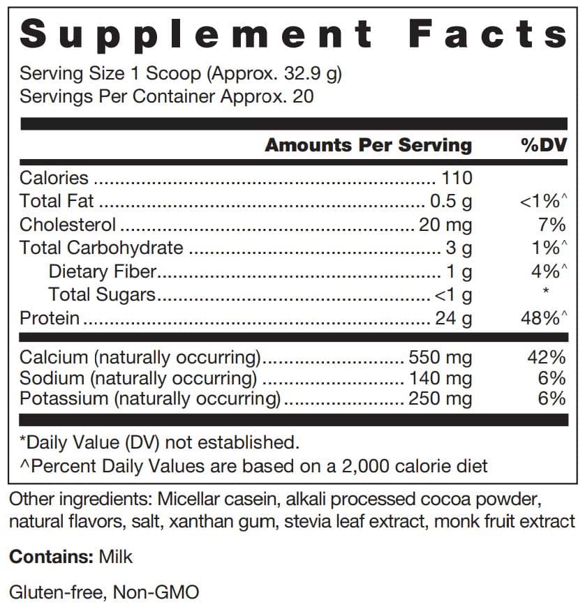 Douglas Laboratories Klean Casein Protein Ingredients