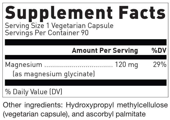 Douglas Laboratories Klean Magnesium Ingredients