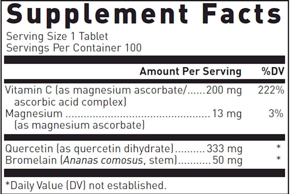 Douglas Laboratories Quercetin-Bromelain Complex Ingredients