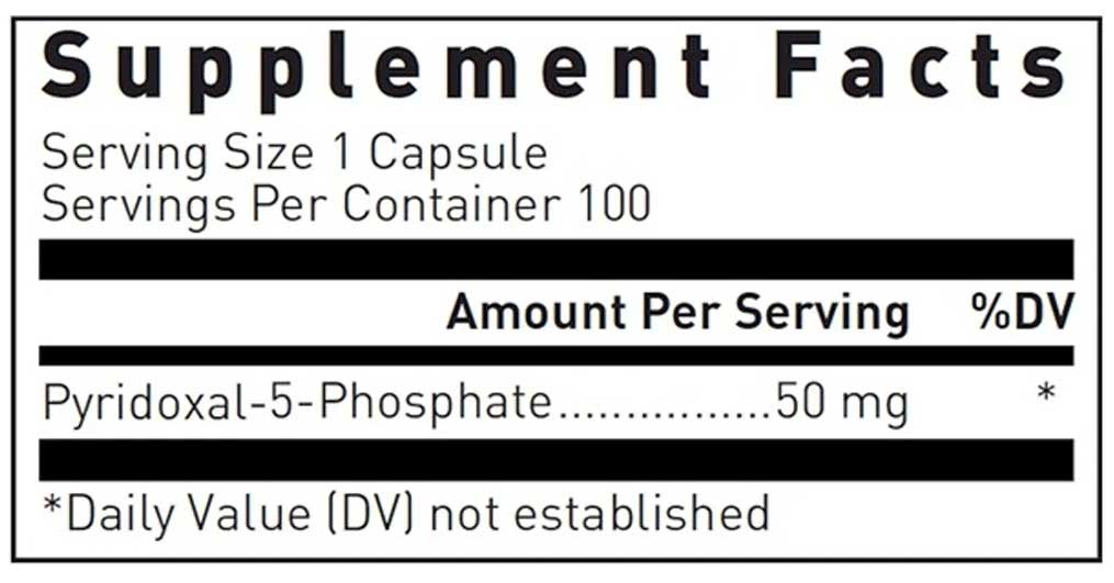 Douglas Laboratories Pyridoxal-5-Phosphate Ingredients