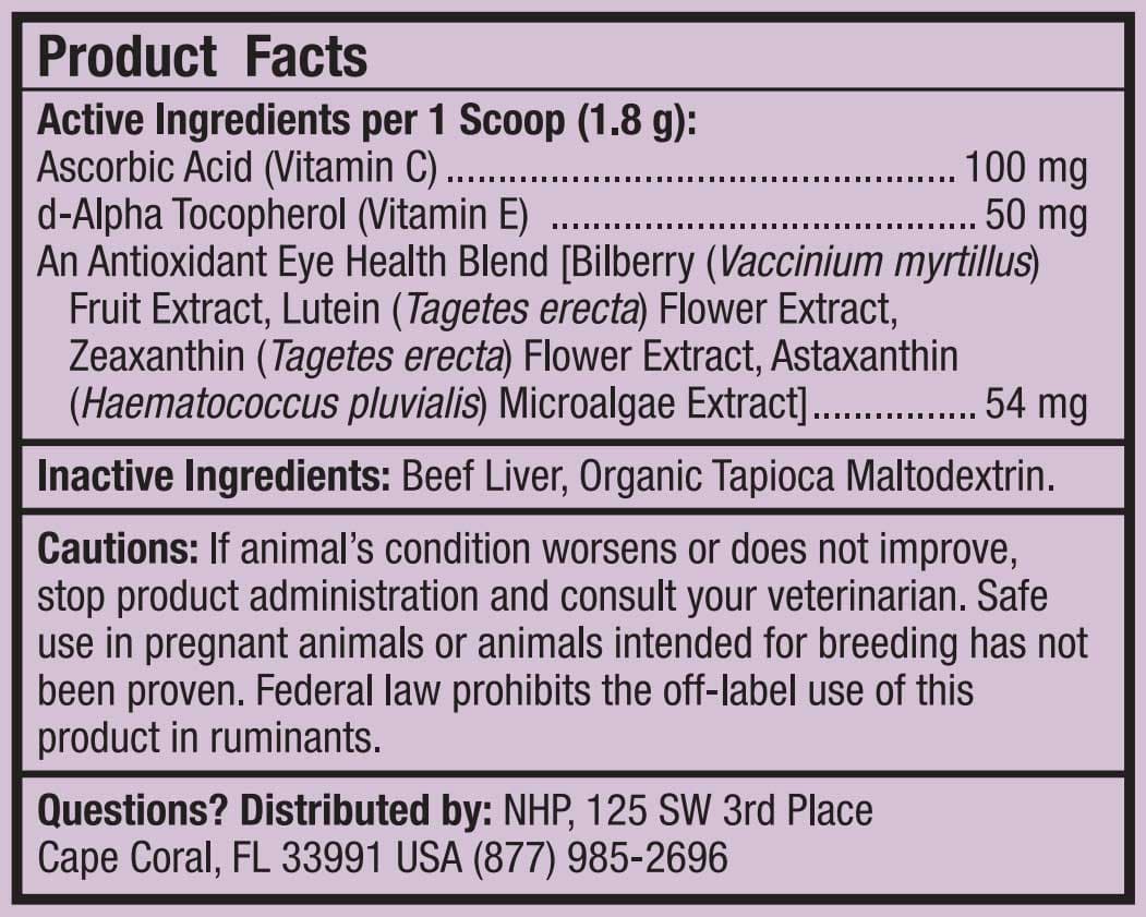 Dr. Mercola Eye Support Cats & Dogs Ingredients