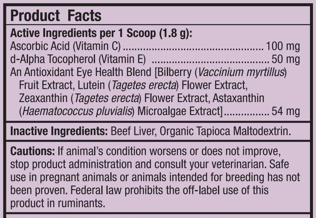 Dr. Mercola Eye Support Cats & Dogs Ingredients